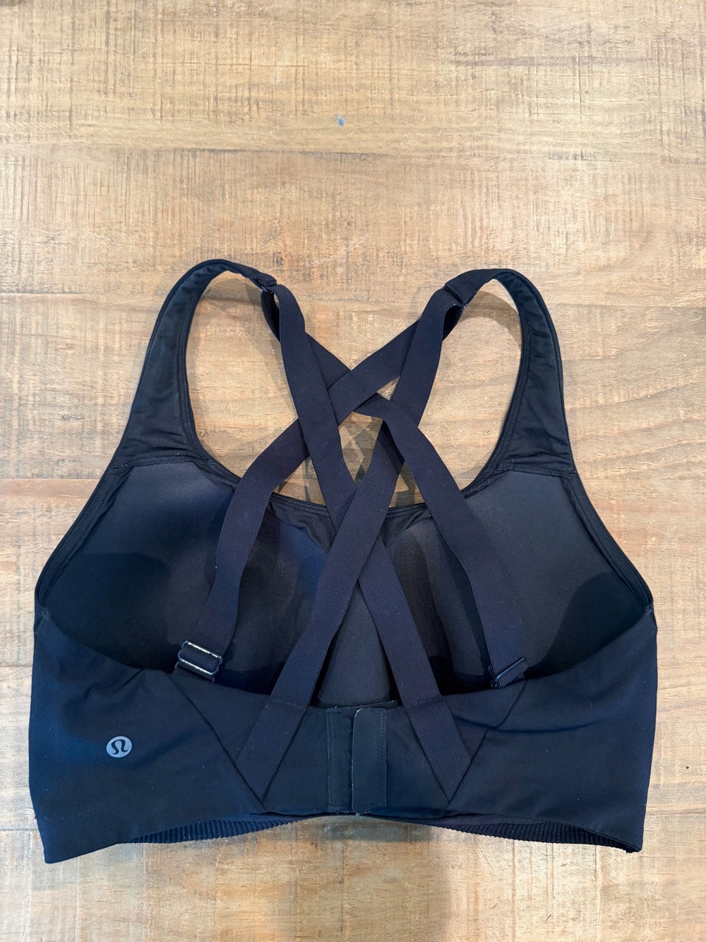 lululemon athletica Black Cross-Back Sports Bra